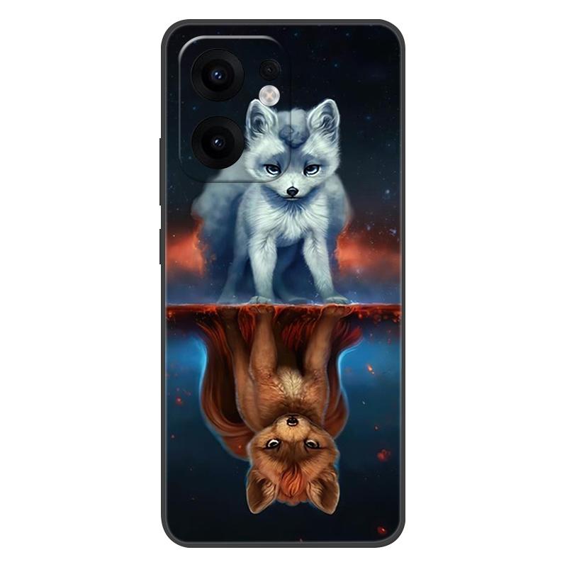 For OPPO Reno13 F Case 13F Flowers Silicone Soft TPU Back Cover For OPPO Reno 13F 5G Case CPH2699 Coque Shockproof Fundas