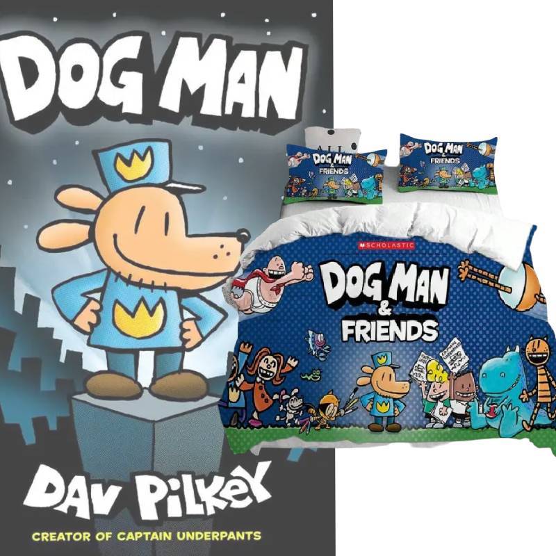 Man Bedding Dog Sets Cartoon Bed Cover Pillow Duvet Cover Decoration Bedroom
