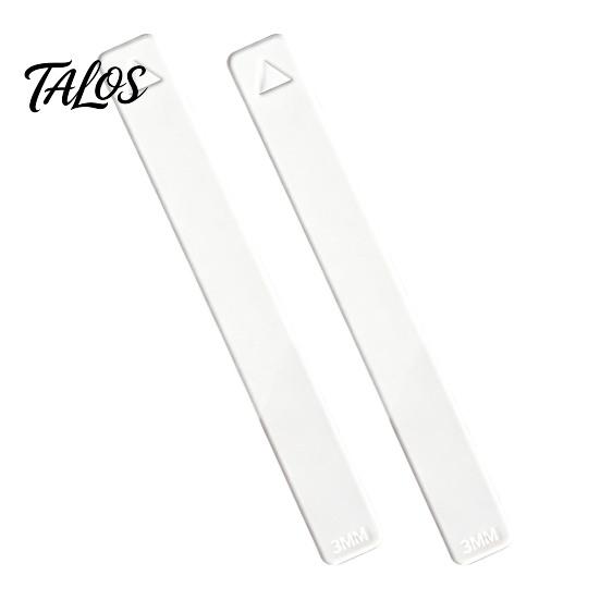 Acrylic Clay Depth Guide 1 Pair Polymer Guide, 2/3/4/5/6mm Pottery Rolling Pin DIY Tools Transparent Thickness Ruler for Rulers