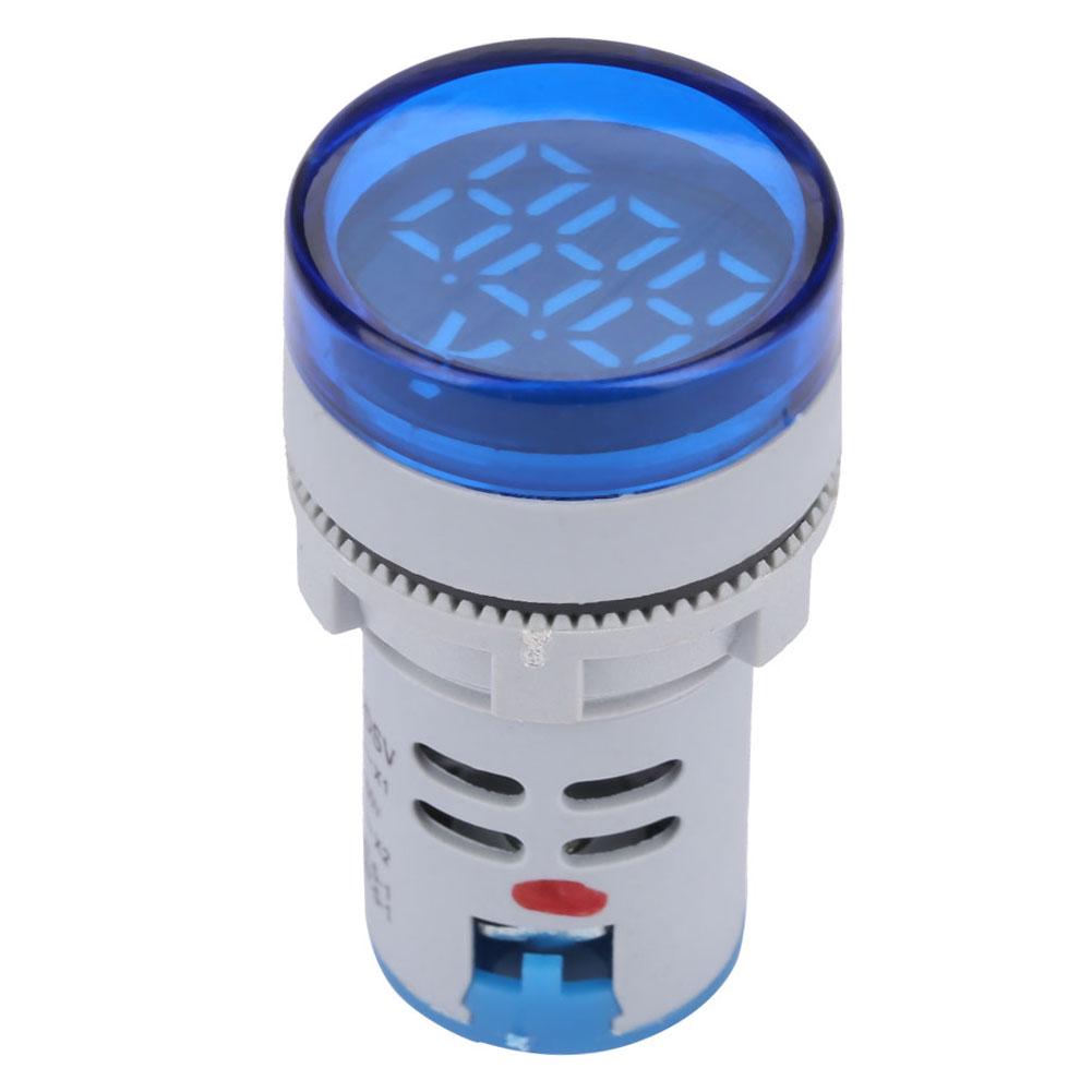 LED Voltmeter Signal Light Digital Display DC Voltage Meter Indicator Round Lamp Tester