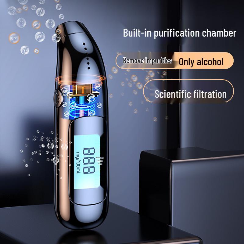 Hochpräziser digitaler Alkoholtester: Tragbarer USB-wiederaufladbarer Alkoholtester zur Selbstprüfung