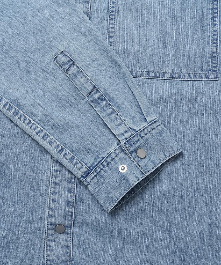 UCLA Oversized Denim Shirt [Lt-Indigo](Uz3Ls01_03)