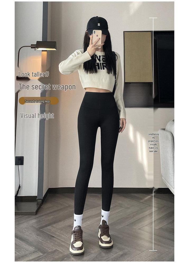 2025 New Style Tummy Control Velvet Base Layer Pants – No Embarrassing Lines, Hip Lift, Slimming, Comfort Fit.