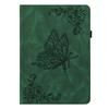 For iPad Air 11 (2025)/(2024) Case Imprinted Butterfly Flower PU Leather Flip Card Slots Tablet Cover