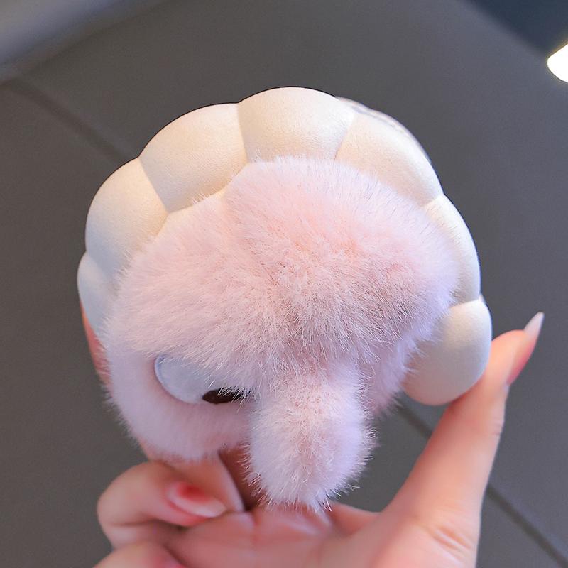 Nové zimní roztomilý králík s velkýma očima dětské nepromokavé hřejivé protiskluzové nadýchané pantofle pro dívky Chlapci Děti Halové domácí bavlněné boty