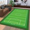 Soccer Field Pattern Carpet suitable as a non-slip mat for the living room or bedroom sofa