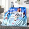 Star Player Kylian Mbappé Blanket Comfortable Great for Bedding Livingroom Picnics Four Seasons Universal Stylish Decor