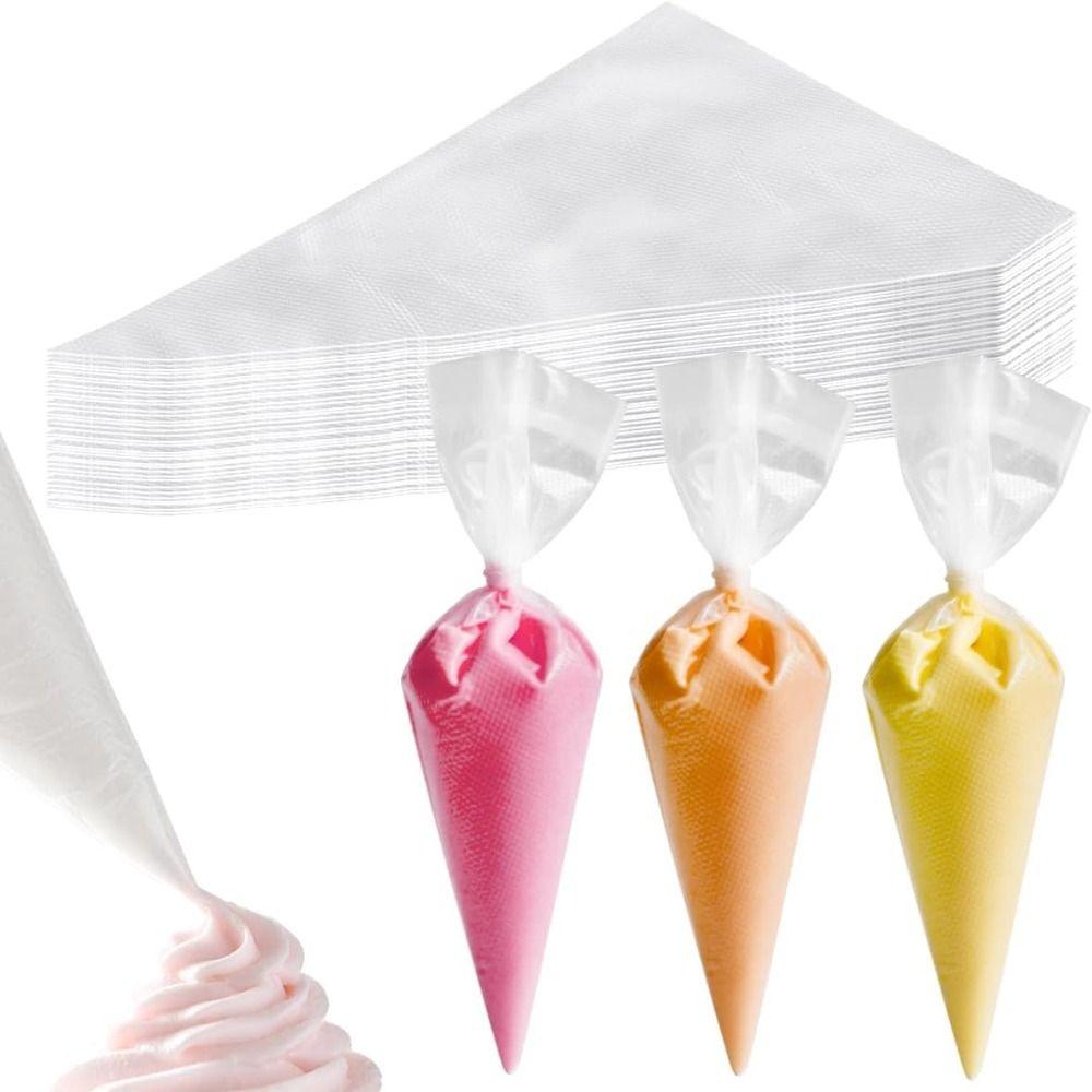 100Pcs Thickened Disposable Pastry Bags Extra Strong Icing Piping Bags Piping Bags  Baking Tools