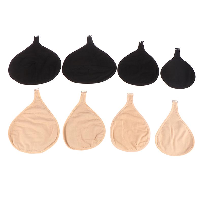 Portable Breast Prosthesis Protective Pocket Soft Breathable Hook Cotton Fake Breast Protective Case Cotton Bags For Mastectomy