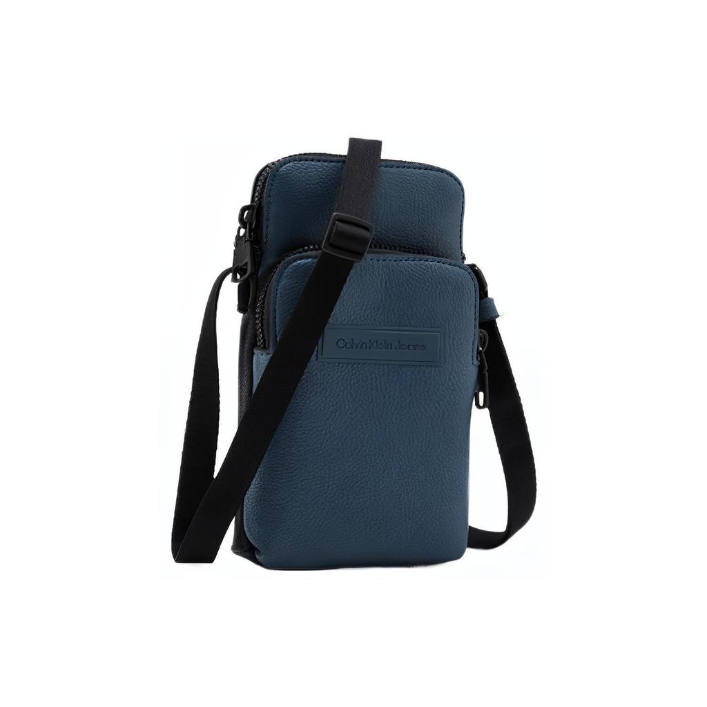 New CALVIN KLEIN Polyurethane Shoulder Bag, Crossbody Bag Men's Blue HP1816-460