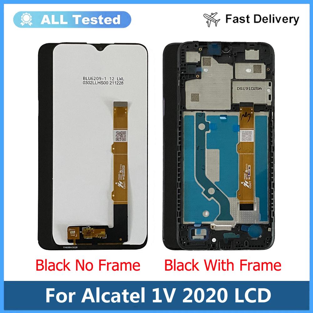 LCD-Bildschirm und Digitizer Vollständige Baugruppe für Alcatel 1V 2020 OT5007 5007U 5007G 5007A Mit Rahmen
