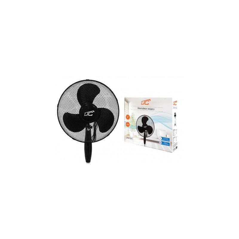 Ventilateur Noir Sur Pied 40 Cm Ltc Lxwt01c