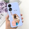 For Oppo A78 4G Case CPH2565 Cute Fashion Cartoon Painted Cover Soft Silicone Phone Case For Oppo A78 A78 OppoA78 5G Matte Coque
