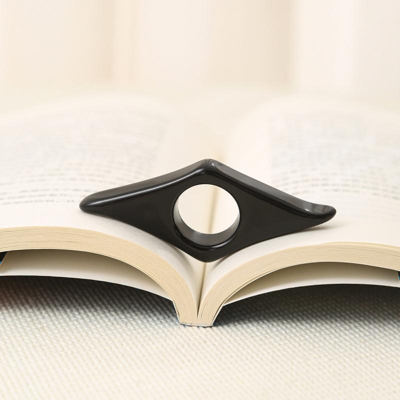 1/1pc Reading Acrylic Bookmark Portable Thumb Book Support Book Page Finger Support Holder Bookmarks Aids Student Book Spreader