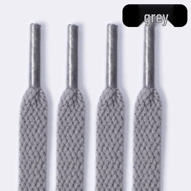 Customizable Black & White Flat Shoelaces for Air Force 1 and AJ1 Sneakers