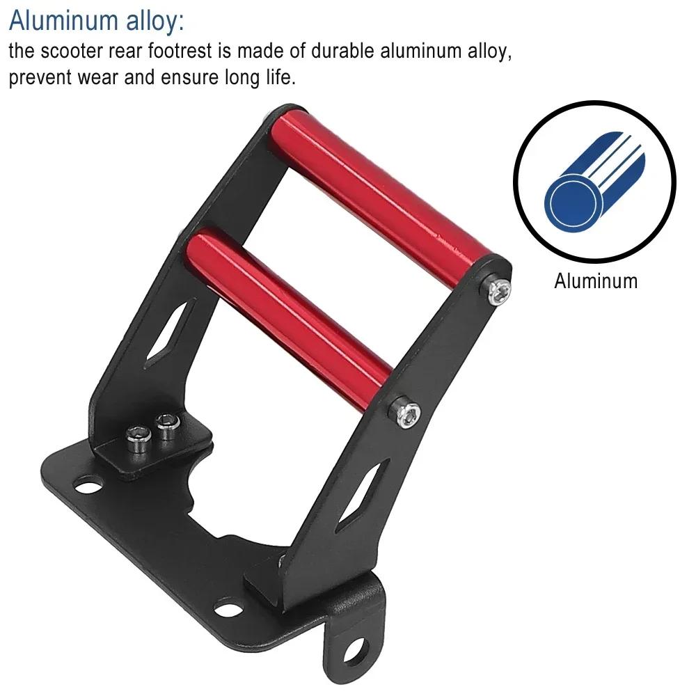 For KUGOO M4 Pro Electric Scooter Rear Foot Support Aluminum Alloy Skateboard Rear Fork Foot Step Pedal Support Handle Bar Parts