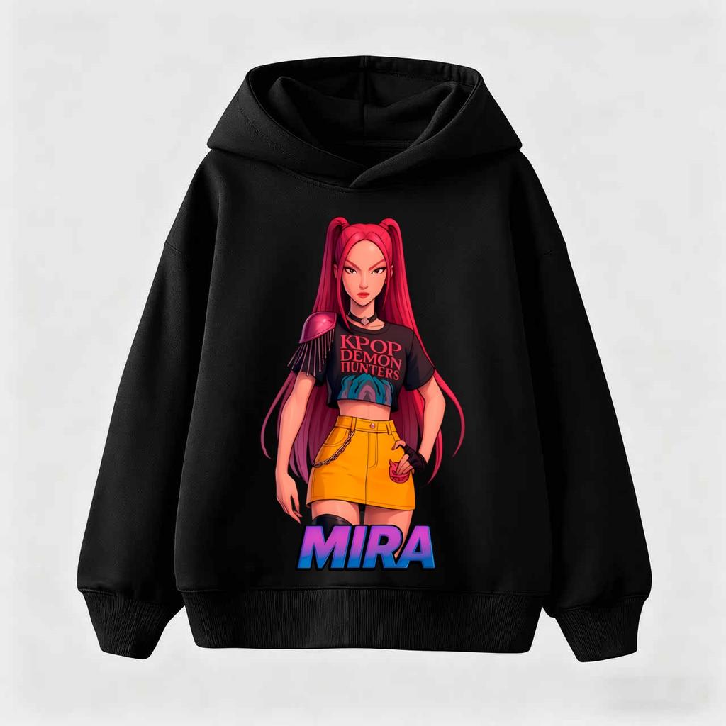Kpop Hon na čarodějnice Dětské oblečení včetně pánských a dámských jarních a podzimních mikin a módních svetrů
