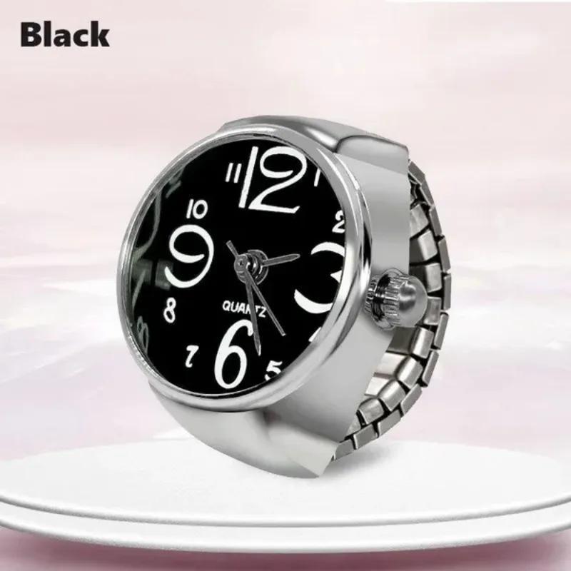 1 Pc Women Men Fashion Mini Ring Watch Vintage Personalized Quartz Finger Watch Rings Jewelry Gifts Accessories