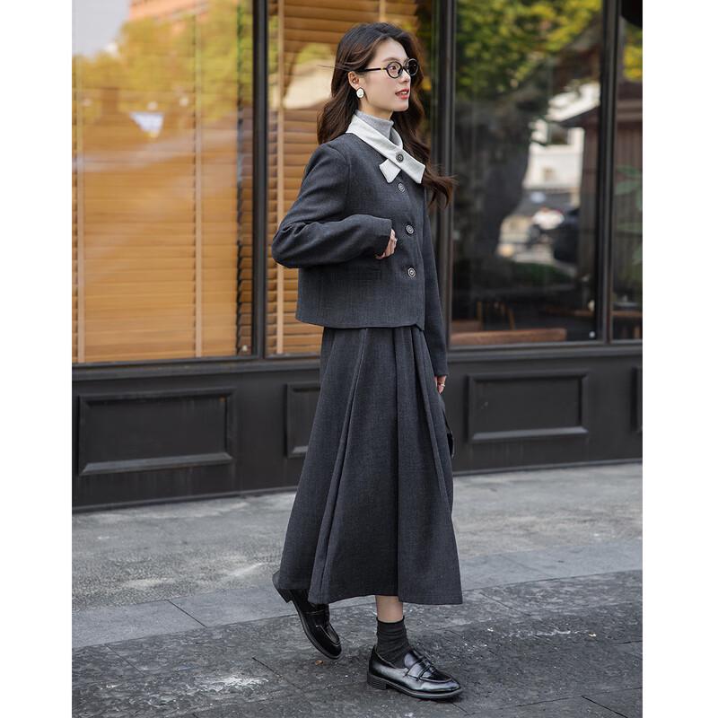 Mokana Women's British Style Jacket & Skirt Set