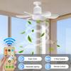 E27 Socket Fan Light Indoor Ceiling Fan Light with Remote Control Dimmable Easy-to-Install Suitable for Kitchens Bedrooms