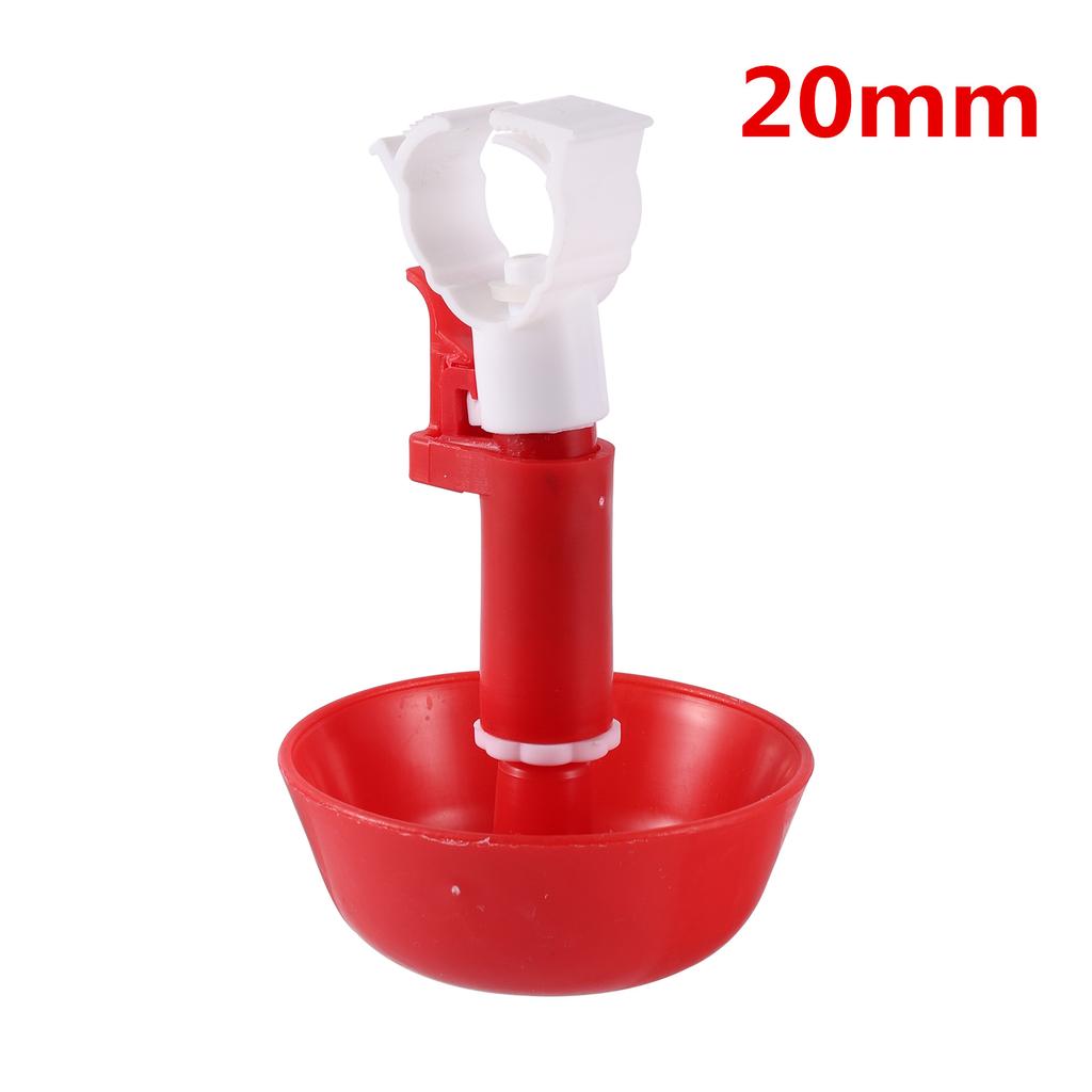 Automatic Chicken Water Nipple Drinker Bird Coop Feeder Chicken Red Waterer Hanging Cup Poultry Farm Drinker Poultry Tools 5 Pcs