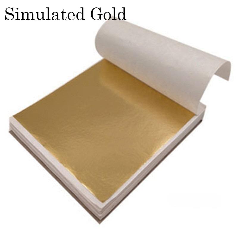 High Quality Gold/silver Foil Paper 9 * 9CM, Color, Buddha Statue Hotel Decoration Supplies, Furniture DIY Crafts Gold Foil Paper, Nail Art Supplies