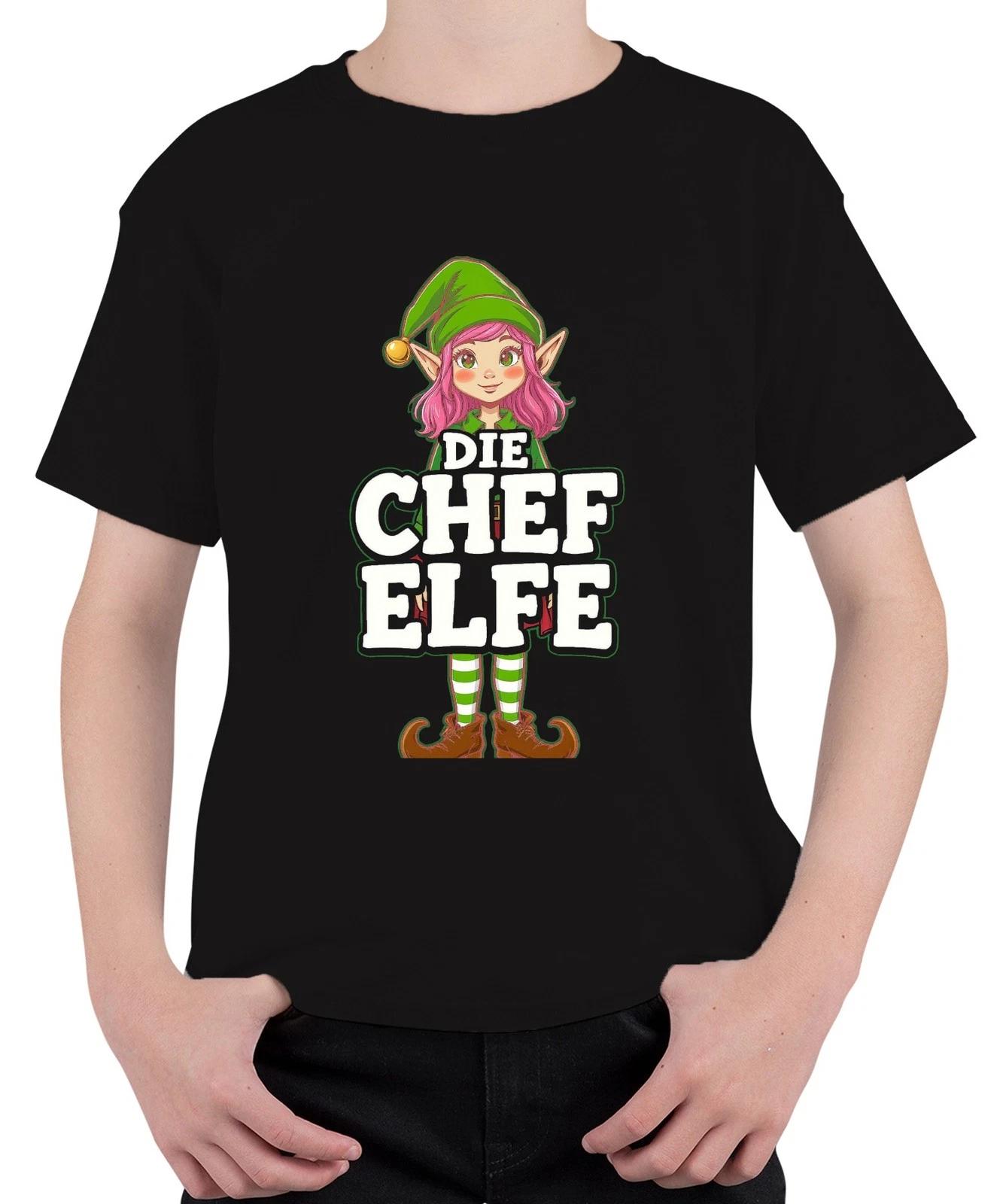 Die Chef Elfe Weihnachtselfe Weihnachten Santa Klaus Weihnachtshelfer Unisex Kin XXL