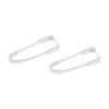 Fashion Design Temperament Solid Color Copper Korean Hoop Earrings Pin Ear Buckle Women Earrings