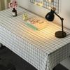 Table Cloth For Home Waterproof Plaid Stripe Dining Tablecloth Kitchen Decorative Rectangular Coffee Cuisine Party Table Cover