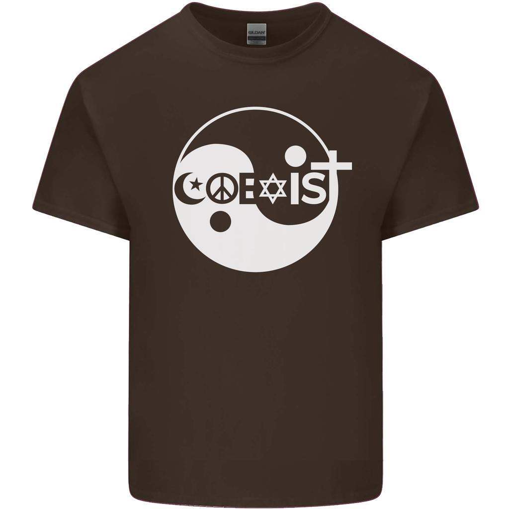 Coexist World Peace Love Religion Hippy Anti War Unisexs Light Cotton TShirt