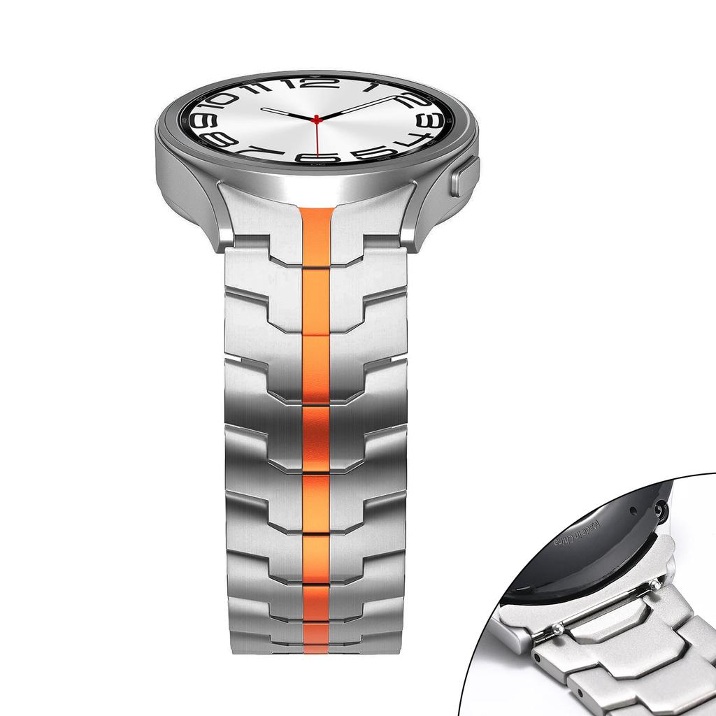 Edelstahlarmband für Samsung Galaxy Watch 7 6 5 4 40mm 44mm 6 Classic 43mm 47mm Ohne Lücken Metallarmband 5Pro 45mm Schnellverschluss