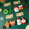 Cute Plush Toy Christmas Decoration Christmas Tree Pendants Santa Claus Cartoon Doll  Plush Keychain Xmas Party Ornament Toys