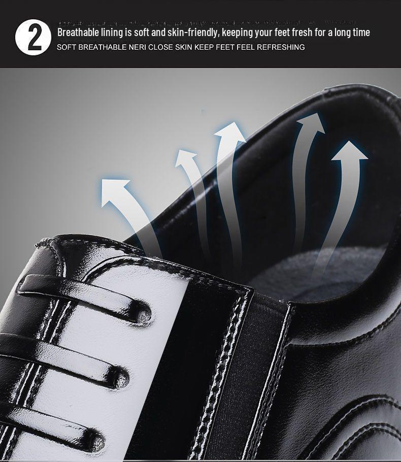 Men's British Style Three-joint Leather Shoes for Work and Casual Wear.