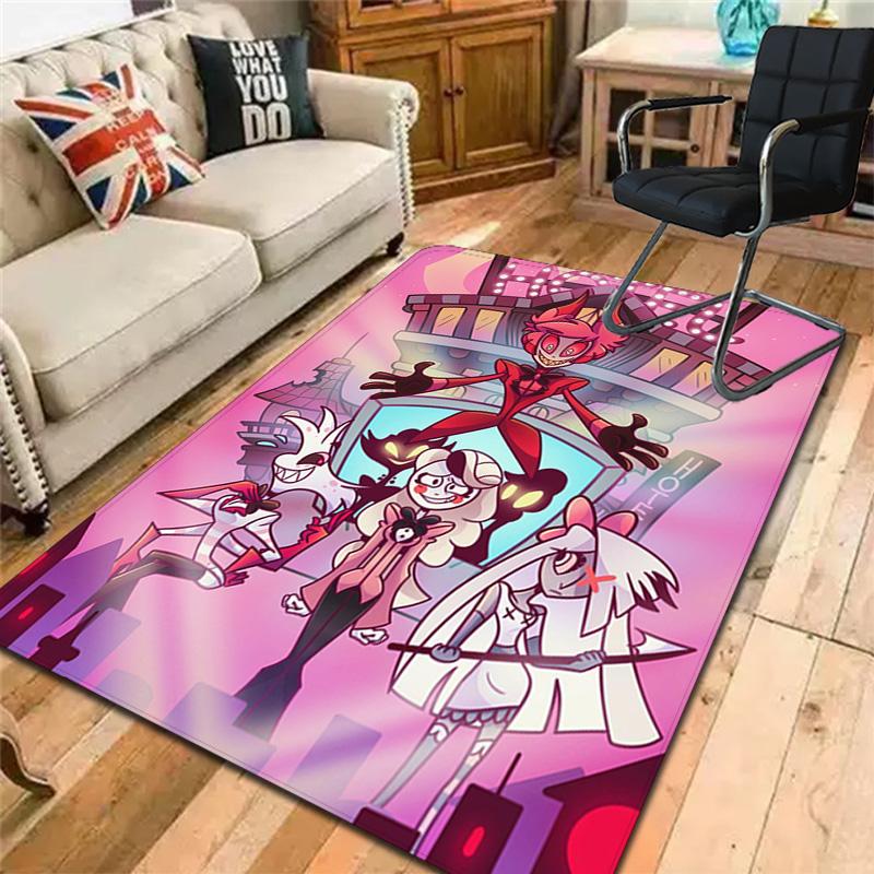 Hazbin Hotel Rug Floor Mat for Living Room or Bedroom Soft and Comfortable Carpet a Gift for Birthday and Holiday.SFF0917340