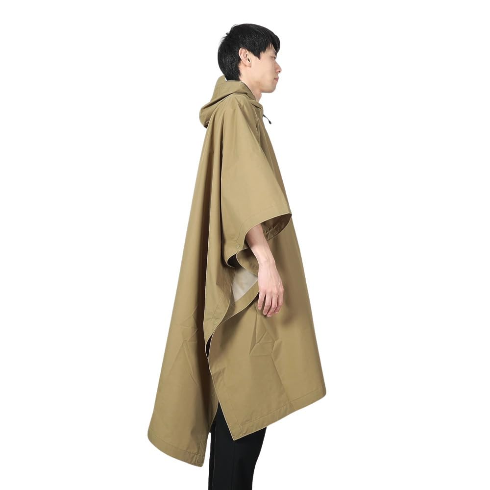 Waterproof and Breathable Poncho 5033751 JP TARP XFM PONCHO High Performance Rain Gear Olive ONESIZE [Jack Wolfskin] Men's (TEXAPORE CORE Windproof)