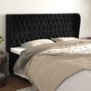 VidaXL Headboard with Ears Black 183x23x118-128 Cm Velvet3118354