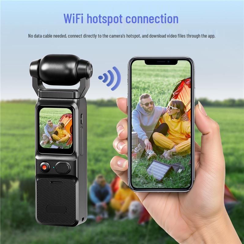 4K HD Vlog Camera with Gyro Stabilization - Pocket Action Recorder for Riding