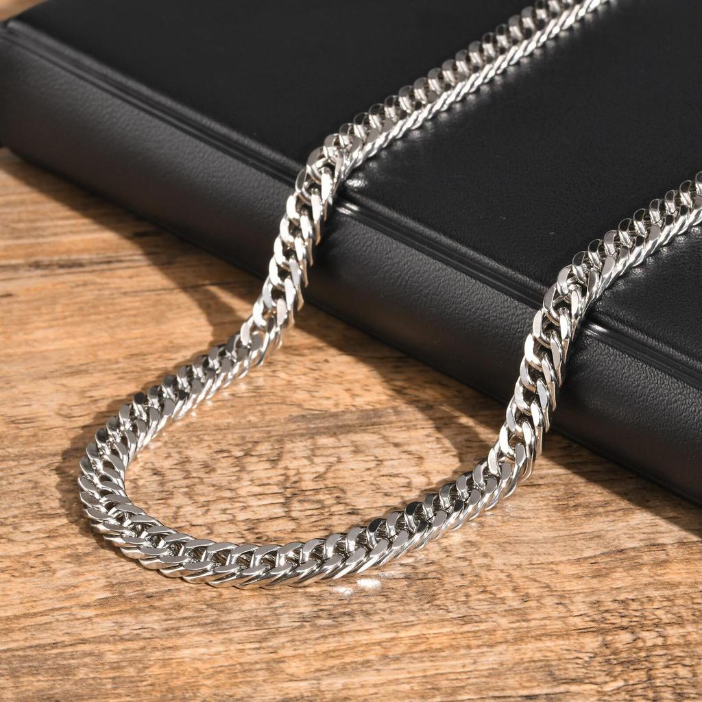 3mm/5mm/7mm/9mm Łańcuch Stal Nierdzewna Biżuteria Ogniwo Naszyjnik Curb Prezent Dla Mężczyzn Kobiet Impreza Mama Dziewczyna Walentynki