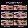 2-in-1 Doppelköpfiger Mascara Glitzer Schimmer & Matte Farbe Wasserfest Wischfest Wimpern Make-up 6 Farbtöne