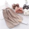 Soft Absorbent Bowknot Cloth Hanging Wipe Dishcloths Hand Towel Bathroom Accessories Kitchen Tools