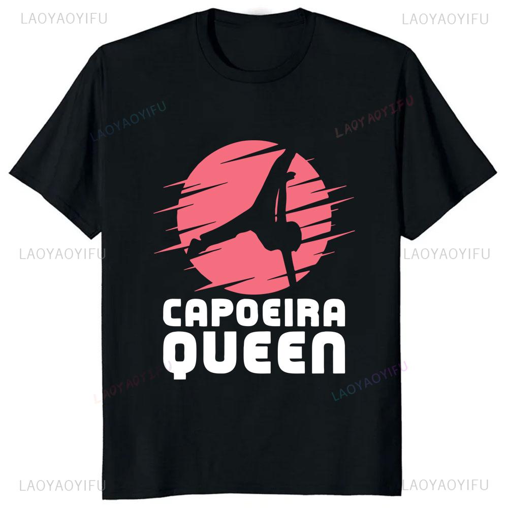 Vintage Capoeira Printed Tshirt Brazilian Faith Casual Fashion Loose Streetwear Short Sleeve Man Tshirt Breathe Women Tees