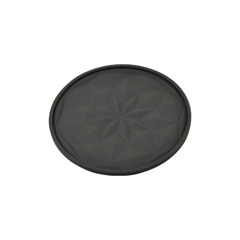 Silicone coaster water cup heat insulation cushion anti-skid anti-scalding thickened high-temperature-resistant soft coaster