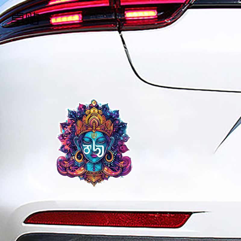 Autoaufkleber Om Hindu Symbol Aufkleber Wasserdicht Vinyl-Aufkleber auf Stoßstange Heckscheibe Laptop Selbstklebender Aufkleber Für Autozubehör TM262