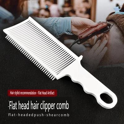 2 velikosti Top Fading Comb Profesionální Barber Clipper Hřeben na ploché stříhání vlasů pro muže Tepelně odolný kartáč proti vyblednutí Stylingový nástroj Salon