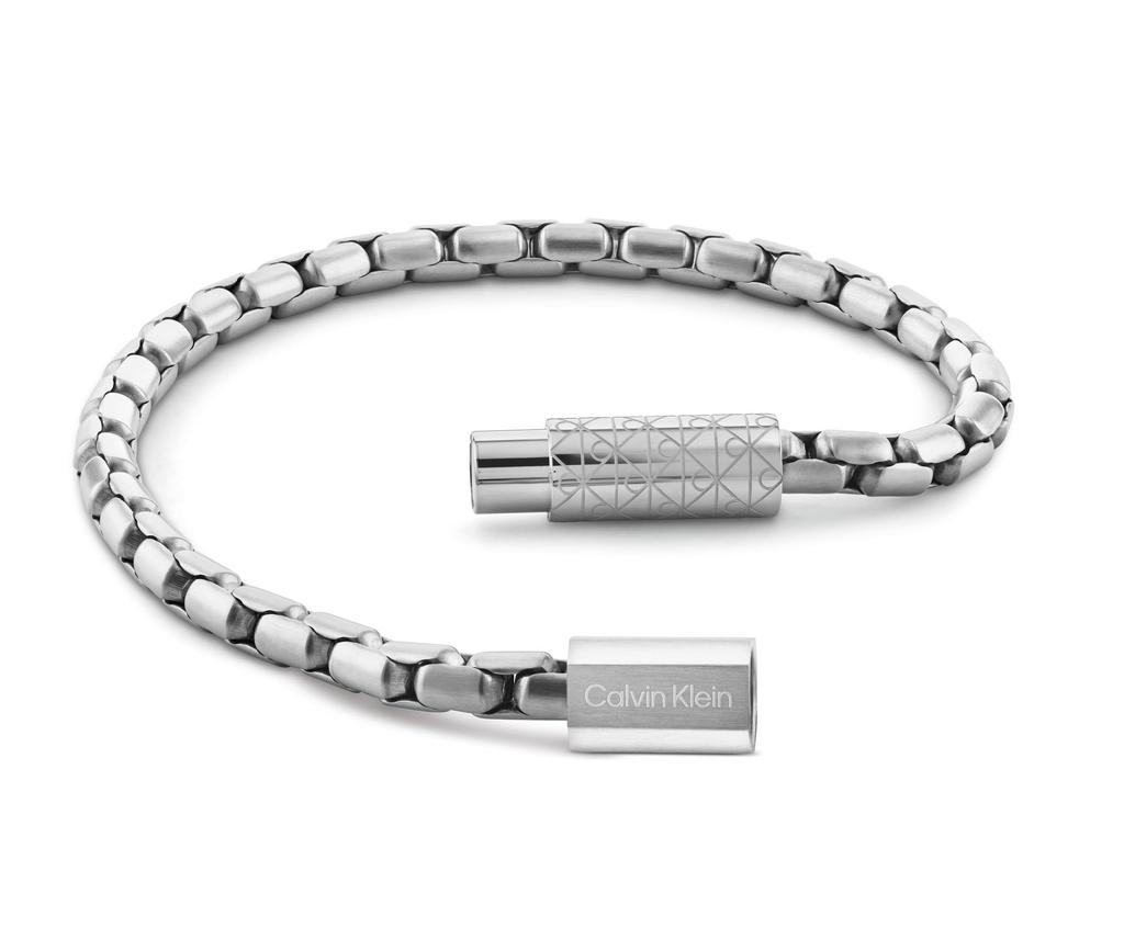 Bracelet CONTOURED BARREL Stainless Steel 35100094 [Calvin Klein][Authorized Import] Men's