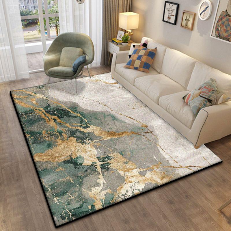 Simple Style Room Decoration Aesthetic Bedroom Carpet Non-slip Modern Living Room Rug Cloakroom Decoration Home Mats Easy Clean