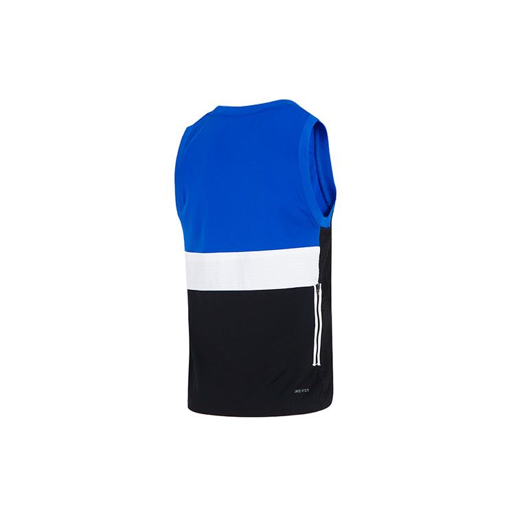 Jordan Colorblock Basketball Sports Casual Sleeveless Vest Men Tops Blue Black CZ4742-405