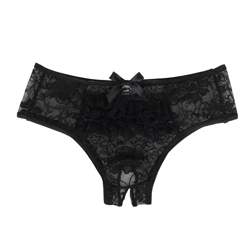 Sexy Panties Open Hot Selling 5XL Plus Size Briefs Transparent Floral Lace Underpants Nylon Comfortable Bragas Mujer Knickers