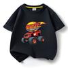 Children's Pure Short Sleeved Tshirt Blaze And The Monster Machines Kids Cartoon Tee Boys Girls Summer O-Neck Tee Tops