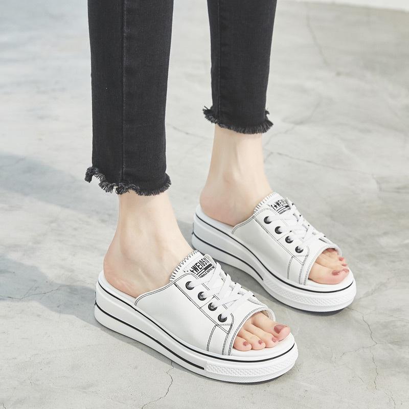 Slippers Women's Outer Wear Summer New Fashion Casual Student Thick Bottom Tide Sports Sandals Street Shot